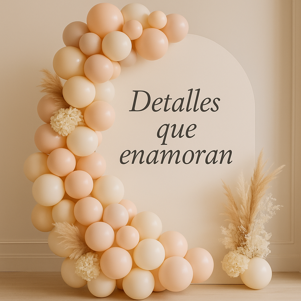 Detalles que enamoran: decoración con globos y flores